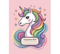 Cute Unicorn Aesthetic Preppy Composition Notebook: 120 Pages Composition Book, with Watercolor Cover Design, designed for Drawing, School Notes, ... Composition Book, with Watercolor Cover Desig