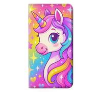 Cute Unicorn Cartoon Etui Flip Housse Cuir pour Samsung Galaxy S26 Ultra