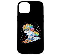 Cute Unicorn on Ski Funny Ski and Winter Sports Men Women Coque pour iPhone 15 Plus