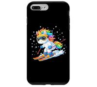 Cute Unicorn on Ski Funny Ski and Winter Sports Men Women Coque pour iPhone 7 Plus/8 Plus