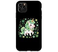 Cute Unicorn Shamrock St Patricks Day Girls Kids Lepricorn Coque pour iPhone 11 Pro Max