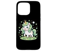 Cute Unicorn Shamrock St Patricks Day Girls Kids Lepricorn Coque pour iPhone 15 Pro Max