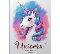 Cute Unicorn Sketchbook: Cute Unicorn Sketchbook Cover, 112 Pages, 8.5 x 11 Page Size, 110 Blank Pages, Beautiful colors Background Sketchbook For All Kids.