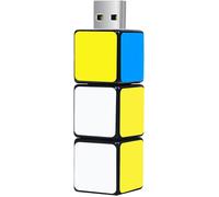 Cute USB Flash Drive Computer Memory Stick USB Pendrive pour Les Enseignants, Les étudiants, la Famille et Les Amis (64GB, Magic Cube).[F799]