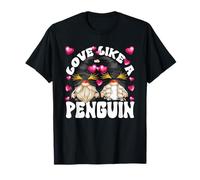 Cute Valentines Gnomes for Couples Love Like A Penguin T-Shirt