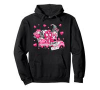 Cute Valentines Truck for Women Men with Pink Love Gnomes Sweat à Capuche