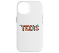 Cute Vintage Boho Texas State Floral Bubble Women and Girls Coque pour iPhone 14