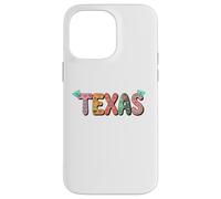 Cute Vintage Boho Texas State Floral Bubble Women and Girls Coque pour iPhone 14 Pro Max