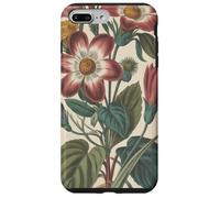 Cute Vintage Botanical Flower Red Beige Coque pour iPhone 7 Plus/8 Plus