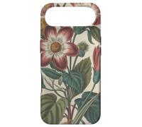 Cute Vintage Botanical Flower Red Beige Coque pour iPhone Air
