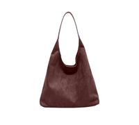Cute Vintage Classic Soft Leather Stylish Solid Crossbody Tote Bag Trend Versatile Pocket Shoulder(Coffee)