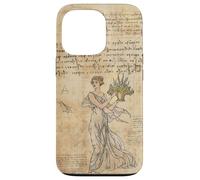 Cute Vintage Wild Flower Motif Antique Fairycore Aesthetic Coque pour iPhone 13 Pro