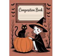 Cute Vintage Witch Halloween Notebook: 120 Pages, with Linework Cover Design, designed for Drawing, School Notes, Ideas, Kids, Teachers, Teens, Summer ... for Drawing, School Notes, Ideas, Kids, Te