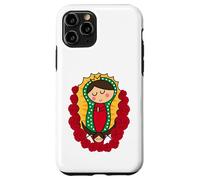 Cute Virgin Mary Cartoon Guadalupe Devotion in Kawaii Form Coque pour iPhone 11 Pro