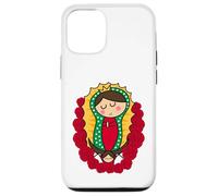 Cute Virgin Mary Cartoon Guadalupe Devotion in Kawaii Form Coque pour iPhone 12/12 Pro