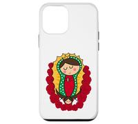 Cute Virgin Mary Cartoon Guadalupe Devotion in Kawaii Form Coque pour iPhone 12 mini