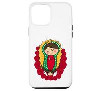 Cute Virgin Mary Cartoon Guadalupe Devotion in Kawaii Form Coque pour iPhone 12 Pro Max