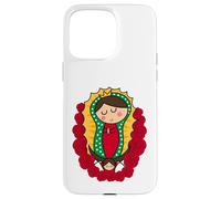 Cute Virgin Mary Cartoon Guadalupe Devotion in Kawaii Form Coque pour iPhone 15 Pro Max