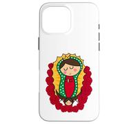 Cute Virgin Mary Cartoon Guadalupe Devotion in Kawaii Form Coque pour iPhone 16 Pro Max