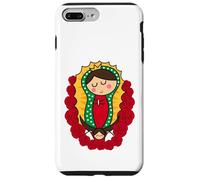 Cute Virgin Mary Cartoon Guadalupe Devotion in Kawaii Form Coque pour iPhone 7 Plus/8 Plus