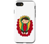 Cute Virgin Mary Cartoon Guadalupe Devotion in Kawaii Form Coque pour iPhone SE (2020) / 7 / 8