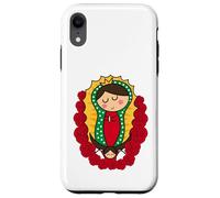 Cute Virgin Mary Cartoon Guadalupe Devotion in Kawaii Form Coque pour iPhone XR