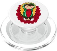 Cute Virgin Mary Cartoon Guadalupe Devotion in Kawaii Form PopSockets PopGrip pour MagSafe