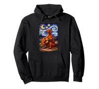 Cute Vizsla Playing Guitar Whimsical Art Dog Music Camping Sweat à Capuche