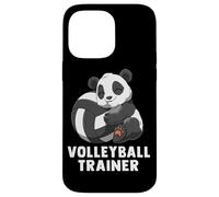 Cute Volleyball Panda Volleyball Trainer Fun Coque pour iPhone 14 Pro Max