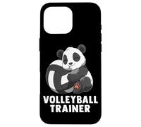 Cute Volleyball Panda Volleyball Trainer Fun Coque pour iPhone 16 Pro Max