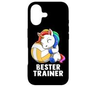 Cute Volleyball Unicorn Bester Trainer Coach Coque pour iPhone 17