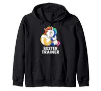 Cute Volleyball Unicorn Bester Trainer Coach Sweat à Capuche