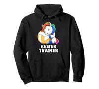 Cute Volleyball Unicorn Bester Trainer Coach Sweat à Capuche