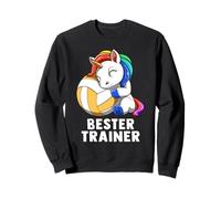 Cute Volleyball Unicorn Bester Trainer Coach Sweatshirt