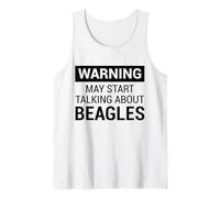 Cute Warning Design for Beagle Owners and Dog Fans Débardeur