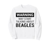 Cute Warning Design for Beagle Owners and Dog Fans Sweatshirt