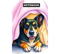 Cute Weiner Hiding Under The Bed Notebook: Matte Paperback Notebook Dog Theme: 120 Pages Size 6 inches x 9 inches