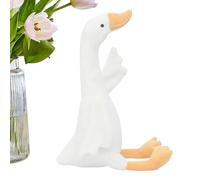 Cute White Goose Plush Toy Soft Stuffed Animal For Nursery Bedroom Decor