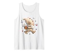 Cute Wildflower GNOME for Women and Summer Floral Butterfly Débardeur