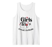 Cute Wine Girls Trip Grande-Bretagne Voyage Vacances Débardeur