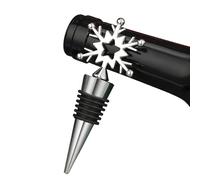 Cute Wine Stopper | Reusable Airtight Cork - Snowflake Beer Bottle Saver Stopper - for Holiday Wedding Home Bar Party Gathering Event Decorations