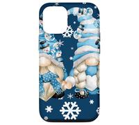 Cute Winter Gnomes with Snowflakes Snowball Decor & Snowman Coque pour iPhone 12/12 Pro