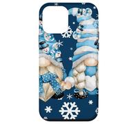 Cute Winter Gnomes with Snowflakes Snowball Decor & Snowman Coque pour iPhone 12 Mini