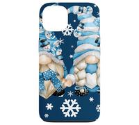 Cute Winter Gnomes with Snowflakes Snowball Decor & Snowman Coque pour iPhone 13