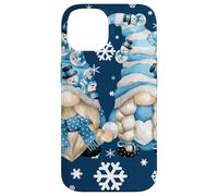 Cute Winter Gnomes with Snowflakes Snowball Decor & Snowman Coque pour iPhone 14