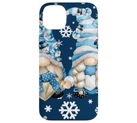 Cute Winter Gnomes with Snowflakes Snowball Decor & Snowman Coque pour iPhone 14 Plus
