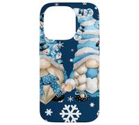 Cute Winter Gnomes with Snowflakes Snowball Decor & Snowman Coque pour iPhone 14 Pro