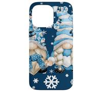 Cute Winter Gnomes with Snowflakes Snowball Decor & Snowman Coque pour iPhone 14 Pro Max