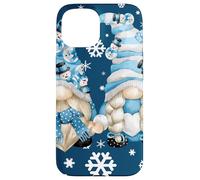 Cute Winter Gnomes with Snowflakes Snowball Decor & Snowman Coque pour iPhone 15