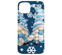 Cute Winter Gnomes with Snowflakes Snowball Decor & Snowman Coque pour iPhone 15 Plus
